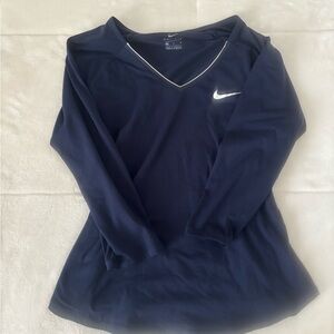 Nike Women's Dark Blue Long Sleeve Tee